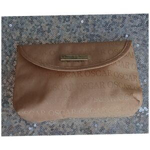 Oscar de la Renta Tan Cosmetic Bag